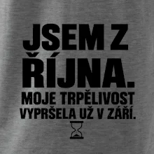 Jsem z října trpělivost vypršela v září