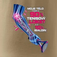 Moje tělo tvoří z 90 % tenisový loket