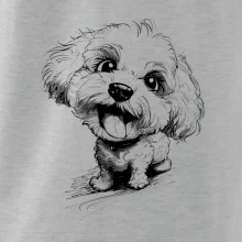 Černobílá karikatura Bišonek