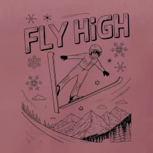 Černobílý skokan fly high