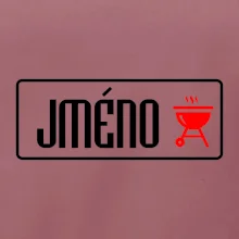 Zástěra na grilování s vlastním jménem Zástěra na grilování s vlastním jménem