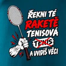 Badmintonová raketa není tenisová