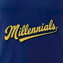 Generace Y - Millennials žlutý nápis Generace Y - Millennials žlutý nápis