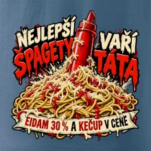 Nejlepší špagety vaří táta Eidam 30 procent a kečup v ceně