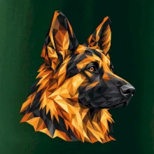 Německý ovčák - geometrická hlava