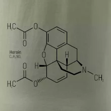 Molekulární struktura Heroin