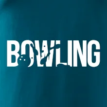 Bowling nápis kuželky