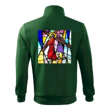 Vitráž - Ježíš a kříž