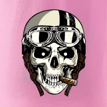 Motorkářská helma a doutník