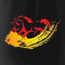 Dva běžící koně