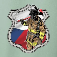 Hasič erb - Česká vlajka