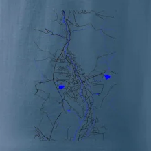 Vrchlabí - Mapa s vodními toky