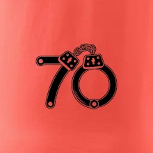 Narozeninové tričko pro policajta - pouta 70