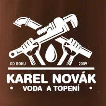 Instalatér - Překřížené klíče vlastní nápis