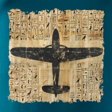 Egyptské hieroglyfy letadlo