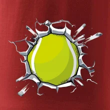 Tenisový míč v triku