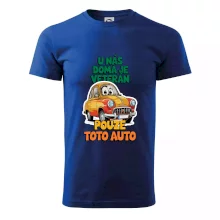 U nás doma je veterán pouze toto auto barevný nápis