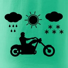 Motorkář za každého počasí - chopper