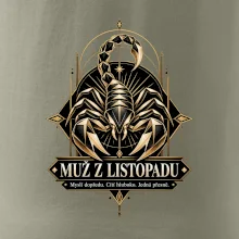 Muž z listopadu geometrický zlatý štír