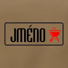 Zástěra na grilování s vlastním jménem Zástěra na grilování s vlastním jménem