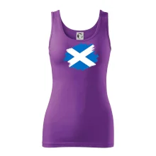 Skotská vlajka kreslená štetcem