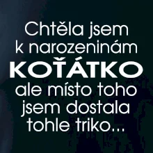 Chtěla jsem dostat k narozeninám koťátko