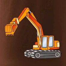 Bagr bez nápisu oranžový