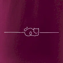 Kočka linka kreslená