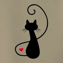 Zamilovaná kočka zpředu