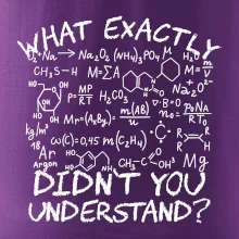 What exactly didnt you understand Chemistry