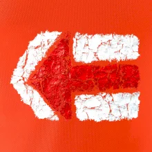 Párová turistická značka  červená