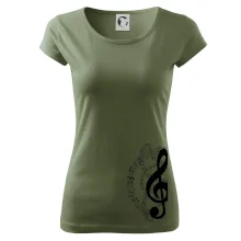 Houslový klíč a noty