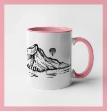 Nový Zéland nápis a hory Aoraki -  Mount Cook