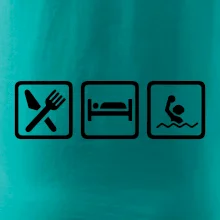 Eat sleep vodní pólo v řadě