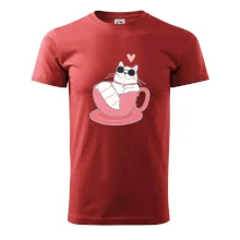 Hustá kočka v hrníčku