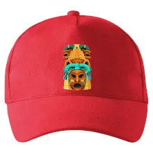 Mayové maska s pyramidou Mayové maska s pyramidou