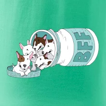 Bullterrier Friends Forever zelené (Pecka design)