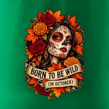 Born to be wild podzimní květinová lebka