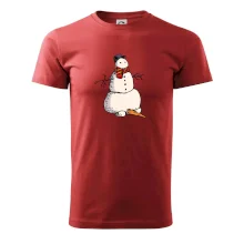 Sněhulák se spadlým nosem