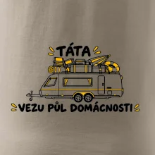 Táta vezu půl domácnosti rodinný karavan