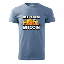 3D nápis Keep Calm and HODL Bitcoin