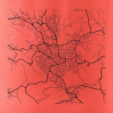 Mapy měst černobílé Jablonec nad Nisou