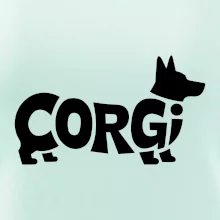 Corgi nápis v těle