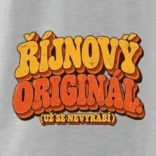 Říjnový originál už se nevyrábí retro nápis
