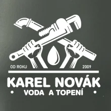 Instalatér - Překřížené klíče vlastní nápis