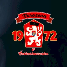 Narozena v Československu - Přelepený znak 1972