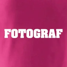 Novinář nápis - Fotograf