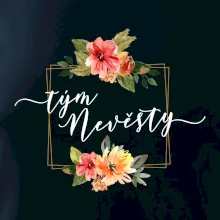 Tým nevěsty čtverec oranžový