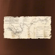 Mapa Báňské dráhy z Moravské Ostravy do Doubravy