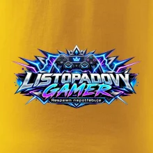 Listopadový gamer s neonovým herním ovladačem